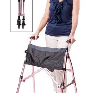 Stander EZ Fold-N-Go Walker, Lightweight Folding Walker for Seniors and Adults